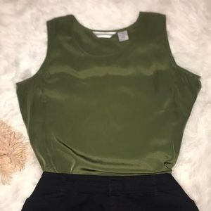 Olive green top
